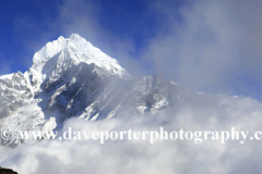 Snow, Thamsherku Mountain, Himalayas, Nepal