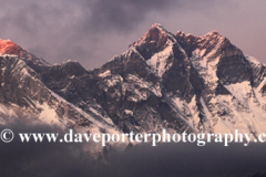 Sunset, Mount Everest, Himalayas, Nepal