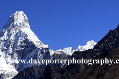Snow, Ama Dablam Mountain, Himalayas, Nepal