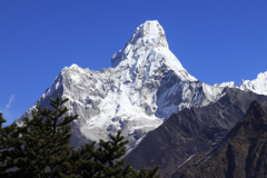 Snow, Ama Dablam Mountain, Himalayas, Nepal