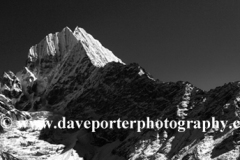 Snow, Thamsherku Mountain, Himalayas, Nepal