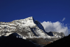 Snow, Konge mountain, Himalayas, Nepal