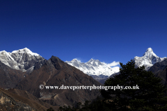 Snow capped mountains, Himalayas, Nepal