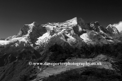 Snow, Konge mountain, Himalayas, Nepal