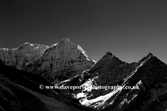 Snow, Thamsherku Mountain, Himalayas, Nepal