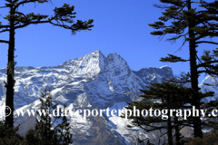 Snow, Konge mountain, Himalayas, Nepal