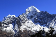 Snow, Thamsherku Mountain, Himalayas, Nepal