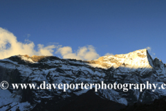 Snow, Konge mountain, Himalayas, Nepal