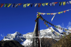 Snow, Konge mountain, Himalayas, Nepal