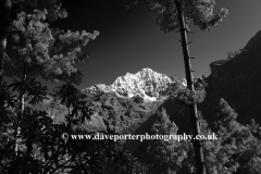 Snow, Thamsherku Mountain, Himalayas, Nepal