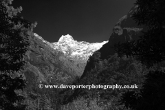 Snow, Kusum Khangkaru mountain, Himalayas, Nepal