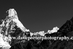 Snow, Ama Dablam Mountain, Himalayas, Nepal