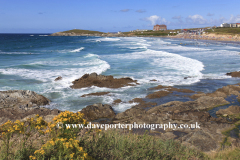 Fistral Surfing beach, Newquay town