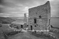 Disused Levant Beam Engine, Pendeen village