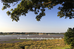 Boats on the river Stour estuary, Manningtree town