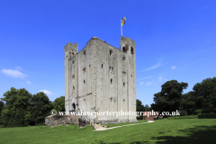 Hedingham Castle in the village of Castle Hedingham