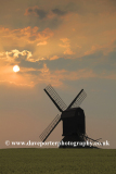 Sunset view of Stevington Windmill; Stevington village