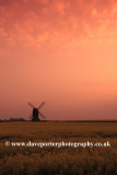 Sunset, Stevington Windmill; Stevington village