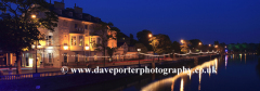 The Swan Hotel, River Great Ouse at night, Bedford