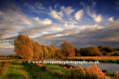 Autumn Colours river Nene Castor village