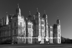 The west facade of Burghley House