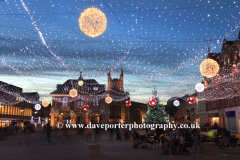 Christmas Lights at Cathedral Square, Peterborough