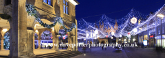 The Christmas lights and Guildhall, Peterborough