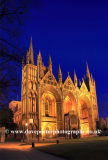 Dusk colours, Peterborough Cathedral