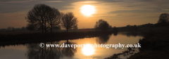 Sunset, river Nene, Ferry Meadows country park