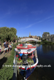 Boats on the river Great Ouse, Godmanchester town