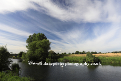 Summer, the river Nene, Ferry Meadows country park