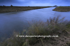 Windy day over the Twenty Foot Drain near Whittlesey