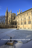 Winter snow over Peterborough City Cathedral