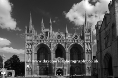 The west front of Peterborough City Cathedral