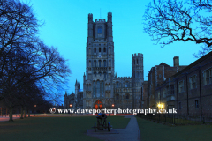 Dusk Colours over Ely Cathedral, Ely City