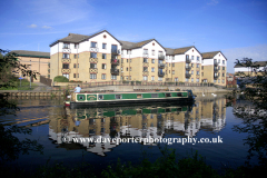 Narrowboat river Nene, Peterborough Embankment