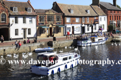 Quayside and Bridge Chapel; River Great Ouse, St Ives