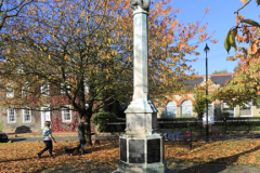 Autumn, Ramsey War memorial, Ramsey village