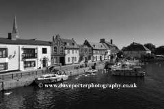 Boats on the river Great Ouse, St Ives town