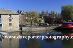 Narrowboat on the river Nene, Peterborough