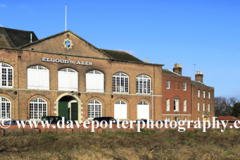 The Elgoods Brewery building, river Nene, Wisbech