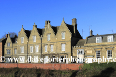 The North Brink architecture, river Nene, Wisbech