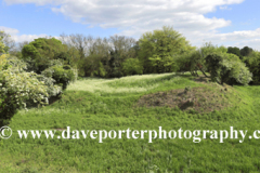 Summer view over the remains of Burwell Castle