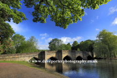 The river Wye and the stone road bridge at Bakewell