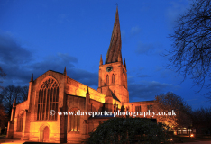 Crooked spire, St Marys Church, Chesterfield