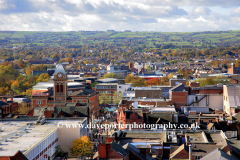 Chesterfield from the Crooked spire, St Marys Church