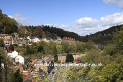 Overview of Matlock Bath on the river Derwent