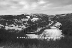 Winter view over the Viaduct at Monsal Head