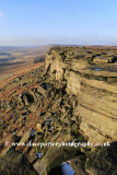 Gritstone rock formations, Stanage Edge