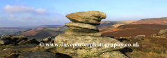 Gritstone rocks on Hathersage Moor,